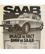 1977 Saab EMS Car Advertisement Automobilia BMW Comparison Vintage DWF15 - $454.76 MXN