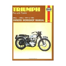 Triumph Pre-Unit Twins: Owners Workshop Manual/Covers All 500 Cc and 650 Cc Mode - $44.00