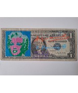 Andy Warhol &amp; Keith Haring Original Signed Postmarked DOLLAR BILL 1976 w... - $599.00