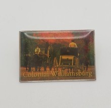 Colonial Williamsburg Virginia Carriage Collectible Souvenir Picture Pin - £15.41 GBP
