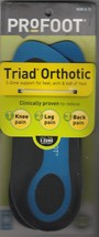 Profoot Triad Orthotic Mens 8-13 Insoles 3-Zone Support with Viva-Foam 1... - $182.05 MXN