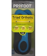 Profoot Triad Orthotic Mens 8-13 Insoles 3-Zone Support with Viva-Foam 1... - $182.05 MXN