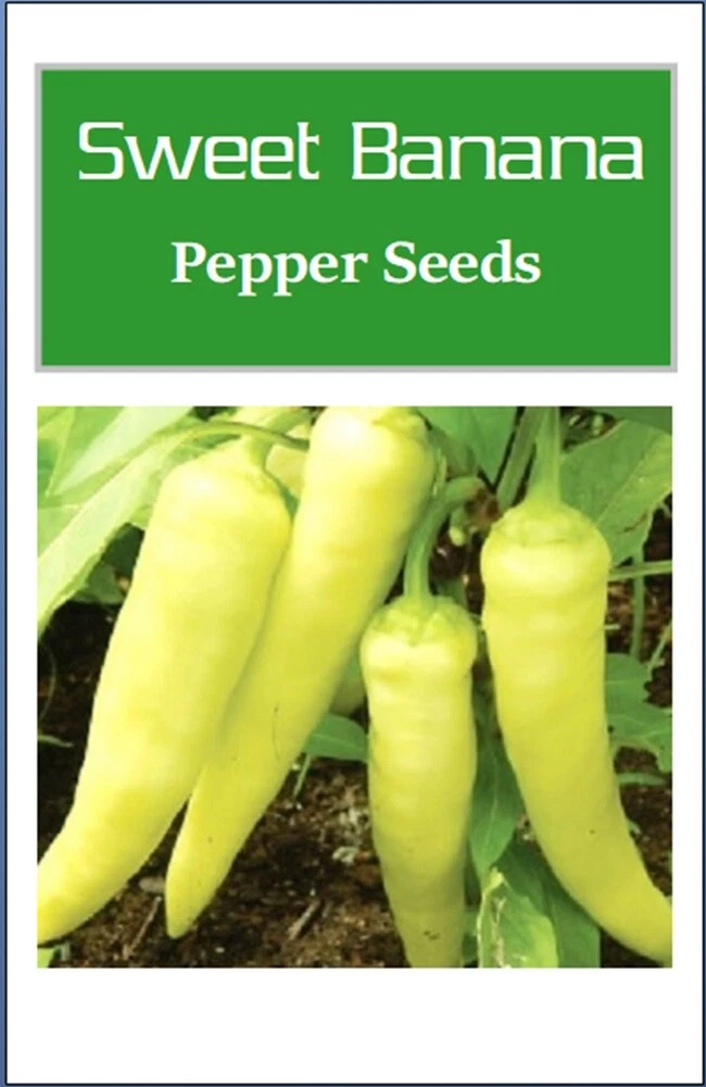 Sweet Banana Pepper Seeds  | NON-GMO Pepper Seeds | Fresh Heirloom Garde... - $2.55