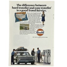 Vintage 1969 Gulf Oil Tourgide Service Plymouth SW Magazine Print Ad 7&quot; x 10&quot; - £6.03 GBP