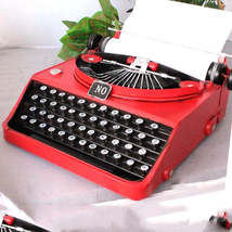 European Typewriter Guitar Bus Car Classic Iron Model Ornaments - £192.03 GBP+