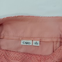 Cato Women's 10 Peach Size Zipper Pull-On Straight & Pencil Tassel Bottom Skirt image 3