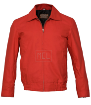 Men&#39;s Rebel Without a Cause James Dean Red Cordura Cotton Jacket Special - $104.01