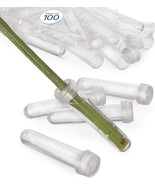 Royal Imports Floral Water Tubes with Caps 3&quot; Clear Plastic Flower Vials... - $47.98 CAD