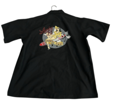 Red Kap Lucky 13 Shirt Mens XL Pinup Girl Heart Wrench Stockings Garter - $37.95