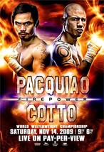 Manny Pacquaio vs Miguel Cotto Fight Poster | Framed | Boxing | NEW | USA - £15.61 GBP