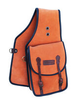 Horse Western Trail Riding Saddle Suede Leather Cantle Bag Grey 102AA40 - $44.99