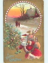 To My Valentine Postcard Victorian Children Boy And Girl Holds Heart Hon... - $5.66