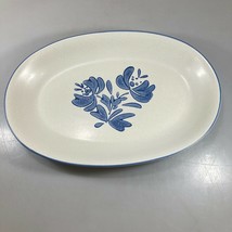 Pfaltzgraff Yorktowne Blue Stoneware Platter 14 x 10 - $29.89