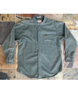 Woolrich Shirt Mens L Green Sportsman Chamois Cloth Flannel Heavyweight - $42.08
