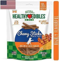 Nylabone Healthy Edibles Bacon &amp; Cheese Chewy Sticks - Made in the USA, Grain-Fr - £8.68 GBP+