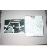 Ww II Ww 2 Ace Colonnello John S.Loisel Autografo W/P-38 Foto - $723.40 MXN