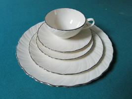 Weatherly Pattern By Lenox Bowls Dinner Plates Cup Saucer Federal Platinum Wheat - £20.56 GBP+
