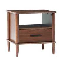 Solid Wood Spindle Nightstand - Walnut - $144.99