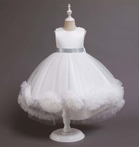 Kids skirt/girls dress/Festive dress/Birthday gift/white dress/Beatiful ... - £28.67 GBP