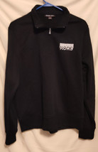 Michael Kors Sweatshirt Unisex L Black Pullover Mock Neck 1/4 Zip Cotton Blend - £18.18 GBP