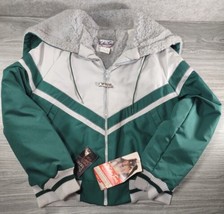 VTG Weather Tamer Winter Jacket Retro Green/Gray Size 18 Youth 80’s Chevron NWT - £28.21 GBP