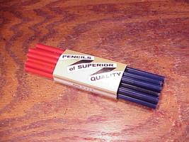 Pack of 12 Vintage General’s Quality Red and Blue Correction Pencils, no. 1344 - £7.86 GBP