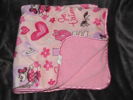 Disney Baby Je T&#39;aime Minnie Mouse Pink Flower Heart Paris Purple Love Dog - £38.82 GBP