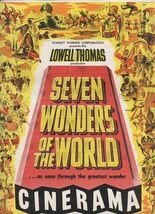 Seven Wonders of the World CINERAMA Souvenir Book Lowell Thomas 1956 - $11.88
