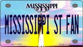 Mississippi State Fan Novelty Mini Metal License Plate Tag - £11.81 GBP