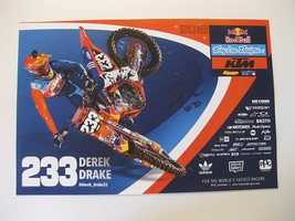 Derek Drake supercross motocross signed autographed 12x18 Poster COA - £77.31 GBP