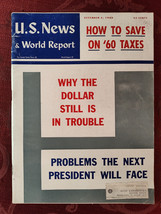 U S NEWS World Report Magazine December 5 1960 Taxes Dollar President Pr... - $14.40