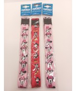 3x Disney Mickey and friends Pink Minnie  Mickey Mouse Red multi use lan... - $15.69 CAD