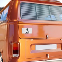 Matte Black Hiking Logo I&#39;d Hike That Vinyl Bumper Stickers For Cars Van... - £9.67 GBP+