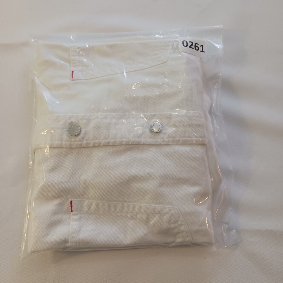 Wrangler Hero Comfortable Men's Cotton White Shirt Button Up Short Sleeve Size L Item image 11