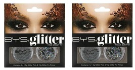 BYS Glitter Face and Body Kit with Primer - SILVER BRAND NEW SEALED - £7.01 GBP+