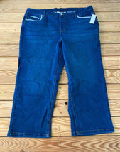 D&amp;Co NWOT Women’s stretch denim crop slim straight jeans size 20 w blue BV - £15.49 GBP