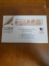 Color Street Cherish Health Pink Beige Sparkle Stripes Manicure Set - $145.59 MXN