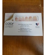 Color Street Cherish Health Pink Beige Sparkle Stripes Manicure Set - $10.49 CAD