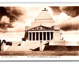 RPPC Shrine of Rememberance Melbourne Victoria Australia DB Postcard W3 - £4.73 GBP