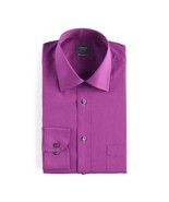 Mens Dress Shirt Arrow Purple Long Sleeve Regular Fit Textured $40-XL 17... - $16.83