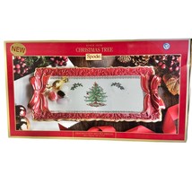 Spode Christmas Tree Sandwich Tray with Red Ribbons NIB MSRP $100 - £57.34 GBP