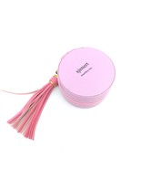 sjenert Jewellery boxes Portable Mini PU Leather Round Travel Jewelry Bo... - $13.99