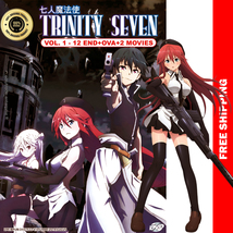 Trinity Seven (Vol 1-12 End + Ova + 2 Movies) English Dub Free Ship Anime Dvd - £28.12 GBP