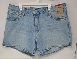 Levi&#39;s Women&#39;s A-Line Shorts All The While 33 Mid Rise Denim Light Wash NWT - $18.77