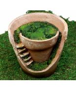 Enchanted Fairy Garden Personal Broken Flower Pot Planter Fairy Home Fig... - $623.60 MXN