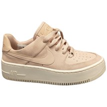 Nike Air Force 1 Platform Sneakers Shoes Womens Sz 6 Blush Suede Leather... - £42.20 GBP