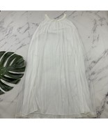 Tosca Lingerie Womens Vintage Peignoir Nightgown Size M White Ruffle Lace - $48.73 CAD
