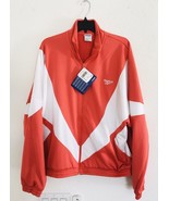 NEW Reebok CL V Color-Block Track Jacket Salmon White NWT SZ XL Embroide... - £52.25 GBP