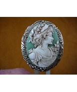 (CHL14-7) LADY roses cameo brass hair pin pick stick accessory HAIRPIN f... - $48.58 CAD