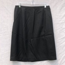 Requirements Size 12 Black Pencil Skirt 100% Wool Vintage - £23.35 GBP